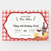 シャルキュテリーアンドワインピクニック誕生日 横断幕 (横)