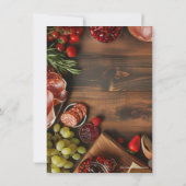 シャルキュテリーガールズナイトバースデーパーティーまたはソーシャル 招待状 (裏面)