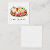 シャルキュテリーチーズミートボードビジネスカード スクエア名刺 (正面/裏面)