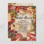 シャルキュテリーテーマブライダルシャワー 招待状 (正面/裏面)