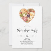 シャルキュテリーパーティーの招待状, ブライズシャワー, バレンタイン 招待状 (正面)
