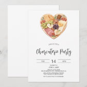 シャルキュテリーパーティー招待状, ブライダルシャワー, バレンタイン 招待状 (正面/裏面)