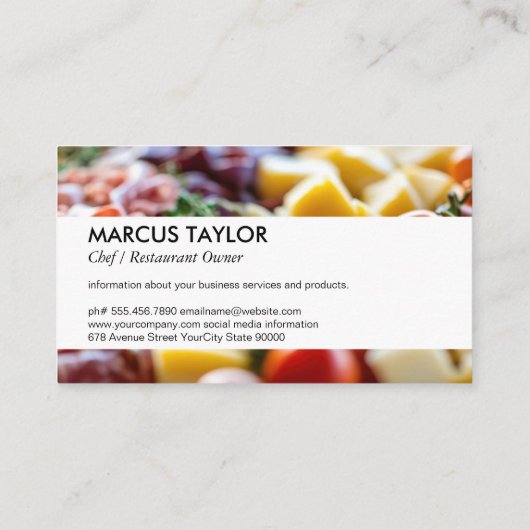 シャルキュテリーフーズ | 広げる 名刺 (裏面)