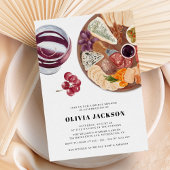 シャルキュテリーボードカジュアルモダンブライダルシャワー 招待状