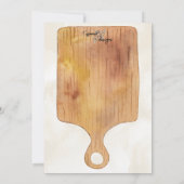 シャルキュテリーボードパーティの招待状 招待状 (裏面)