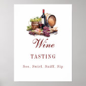 シャルキュテリーボードワイン試飲パーティー看板 ポスター (正面)