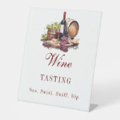 シャルキュテリーボードワイン試飲パーティー看板 台座サイン (正面)