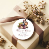 シャルキュテリーボードワイン&チーズブライダルシャワー フェイバータグ