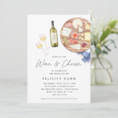 シャルキュテリーボードワイン&チーズブライダルシャワー 招待状 (スタンド正面)
