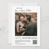 シャルキュテリーボードワイン&チーズ婚約パーティ 招待状 (裏面)