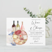 シャルキュテリーボードワイン&チーズ引っ越し祝いパーティーパーティー 招待状 (スタンド正面)