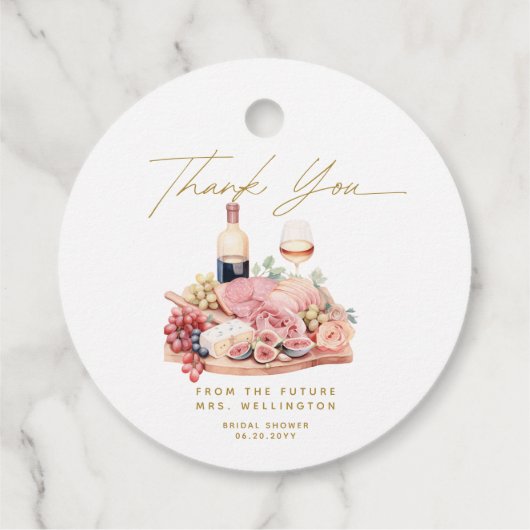 シャルキュテリーボード ブライダルシャワー フェイバータグ (裏面)