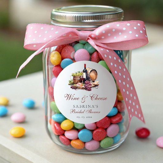 シャルキュテリーボード ワイン&チーズ ブライダルシャワー ラウンドシール