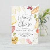 シャルキュテリーワイン&チーズ任意の大事な行事パーティー 招待状 (スタンド正面)