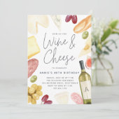 シャルキュテリーワイン&チーズ任意の大事な行事パーティー 招待状 (スタンド正面)