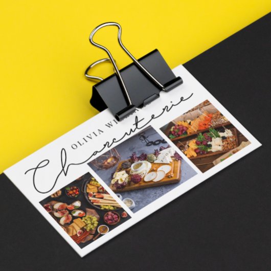 シャルキュテリー放牧委員会タイポグラフィ3写真 名刺