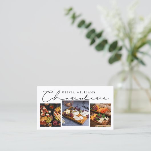 シャルキュテリー放牧委員会タイポグラフィ3写真 名刺 (スタンド正面)