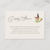 シャルキュテリー チェージディスプレイ シャワー ブライダルシャワー エンクロージャーカード (正面)