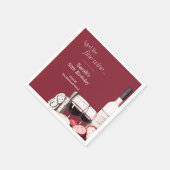 シャルキュテリー&ワインパーティーピクニック50誕生日 スタンダードカクテルナプキン (角)