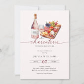 シャルキュトリーボード&ワインブライダルシャワー 招待状 (正面)