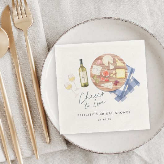シャルキュトリーボード ワイン&チーズ 愛の乾杯 スタンダードカクテルナプキン