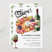 シャルキュトリー | チェーズボードパーティー 招待状 (正面/裏面)