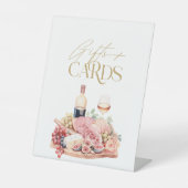 シャルキュトリー ボード ブライダルシャワー ギフト＆カード 台座サイン (正面)