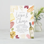 シャルキュトリー ワイン&チーズ リハーサル ディナー 招待状 (スタンド正面)