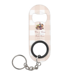 シャルクテリーボード ワイン&チーズ ブライダルシャワー キーホルダー栓抜き