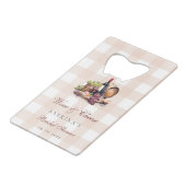 シャルクテリーボード ワイン＆チーズ ブライダルシャワー クレジットカード栓抜き (正面アングル)