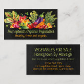 シャルクボードの生鮮野菜事業 名刺 (正面/裏面)