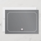 シャルクボードバレリナフォト誕生日招待状 招待状 (裏面)