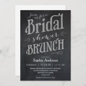 シャルクボードブライダルシャワーブランチ招待状 招待状 (正面/裏面)