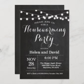 シャルクボード引っ越し祝いパーティーパーティーホームスイートホーム 招待状 (正面/裏面)