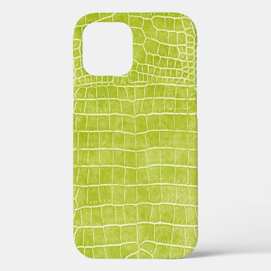 シャルトリューズ·グフェイクリーン·クロコダイル·レザー Case-Mate iPhoneケース (裏面)
