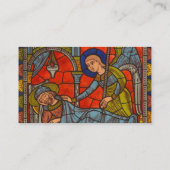 シャルトルのカテドラルからのステンドグラス窓 名刺 (裏面)