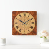 シャルトルの当惑の柱時計 スクエア壁時計 (ホーム)