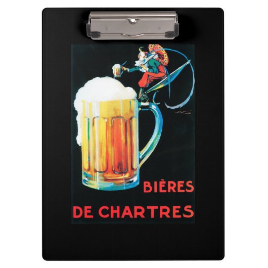 シャルトルの昇進ポスターのビール クリップボード (正面)