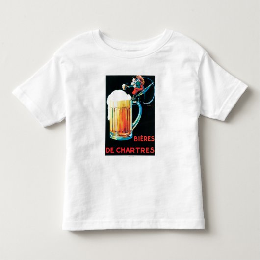 シャルトルの昇進ポスターのビール トドラーTシャツ (正面)