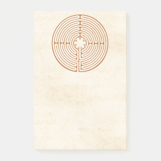 シャルトルの迷路の後it®ノート4 x 6 ポストイット (正面)