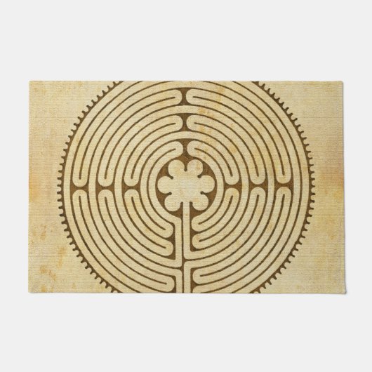シャルトルの迷路の旧式なスタイル1 + あなたのアイディア ドアマット