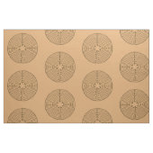 シャルトルの迷路の旧式なスタイル + あなたのアイディア ファブリック (ファットクウォーター)