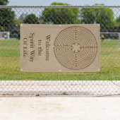 シャルトルの迷路の旧式なスタイル + あなたのアイディア 横断幕 (インサイチュ)