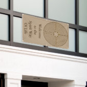 シャルトルの迷路の旧式なスタイル + あなたのアイディア 横断幕 (ビルの外側)