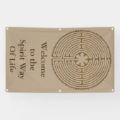 シャルトルの迷路の旧式なスタイル + あなたのアイディア 横断幕 (横)