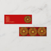 シャルトルの迷路の火のプロフィールカード スキニー名刺 (正面/裏面)