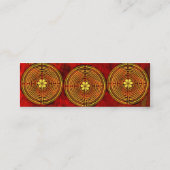 シャルトルの迷路の火のプロフィールカード スキニー名刺 (裏面)