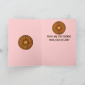 シャルトルの迷路の火の挨拶状 カード (内部)