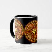 シャルトルの迷路の火はマグを驚かせます マグカップ (正面左)