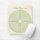 シャルトルの迷路の緑 マウスパッド (マウス)